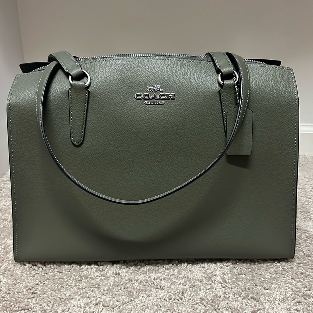 TATUM CARRYALL 40 (COACH C4077)
SV/SURPLUS/BLACK
COACH STYLE # C4077